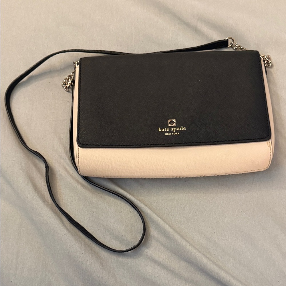 Kate Spade Two-Tone Black and Cream Crossbody Bag